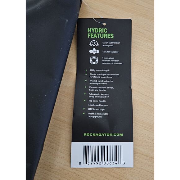 Rockagator Hydric Series 40 Liter Waterproof Backpack - Picture 5 of 6